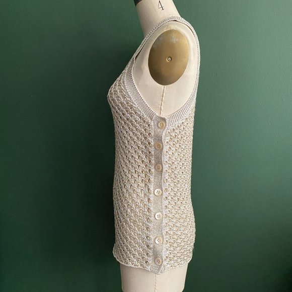 Proenza Schouler Metallic Mesh Tank Top - Picture 4 of 15